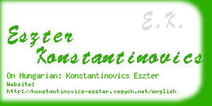 eszter konstantinovics business card